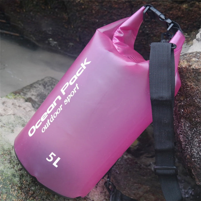 Borsa a spalla singola impermeabile per esterni Borsa a sacco in PVC a sacco asciutto, capacità: 5 litri, 5L