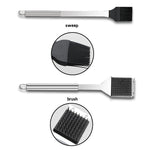 Set di stoviglie da esterno 10 in 1 Set di stoviglie da barbecue da campeggio Set di strumenti da picnic con termometro, 10 in 1, with Thermometer