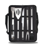 Set di stoviglie da esterno 5 in 1 Set di utensili da picnic per barbecue da campeggio, 5 in 1