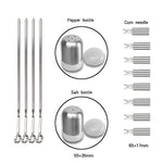 Set di stoviglie da esterno 18 in 1 Set di utensili da picnic per barbecue da campeggio, 18 in 1