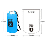 Borsa a tracolla singola impermeabile per esterni Borsa a barile in PVC con sacco asciutto, capacità: 3 litri, Capacity: 3L (Black), Capacity: 3L (Dark Blue), Capacity: 3L (Orange), Capacity: 3L (Pink), Capacity: 3L (Green), Capacity: 3L (Sky Blue)    ...
