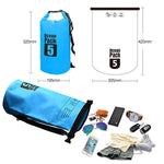 Borsa a tracolla singola impermeabile per esterni Borsa a barile in PVC con sacco asciutto, capacità: 5 litri, Capacity: 5L (Black), Capacity: 5L (Dark Blue), Capacity: 5L (Orange), Capacity: 5L (Pink), Capacity: 5L (Green), Capacity: 5L (Sky Blue)    ...