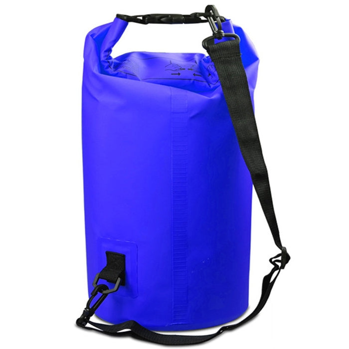 Borsa a tracolla singola impermeabile per esterni Borsa a barile in PVC con sacco asciutto, capacità: 15 litri, Capacity: 15L (Black), Capacity: 15L (Dark Blue), Capacity: 15L (Orange), Capacity: 15L (Pink), Capacity: 15L (Green), Capacity: 15L (Sky Bl...