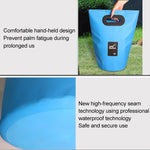 Secchio pieghevole in PVC per lavandino pieghevole portatile da esterno, capacità: 15 litri, 15L Black, 15L Dark Blue, 15L Orange, 15L Green, 15L Rose Red, 15L Sky Blue, 15L Yellow