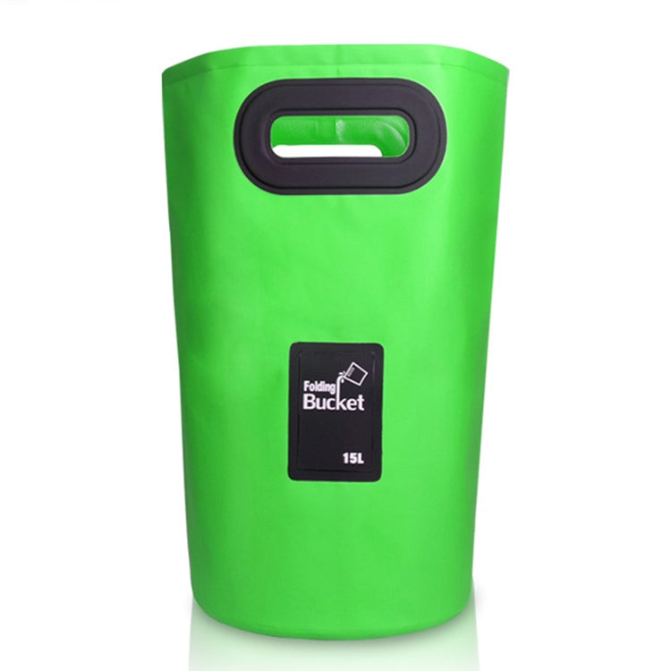 Secchio pieghevole in PVC per lavandino pieghevole portatile da esterno, capacità: 15 litri, 15L Black, 15L Dark Blue, 15L Orange, 15L Green, 15L Rose Red, 15L Sky Blue, 15L Yellow