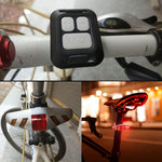 Luce posteriore per bicicletta, telecomando wireless intelligente, indicatore di direzione, USB Rechargeable