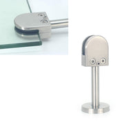 Clip di fissaggio per asta di supporto per bocca di pesce in vetro in acciaio inossidabile 304 con asta da 14x40 mm, specifica: L, L, with 14x40mm Rod
