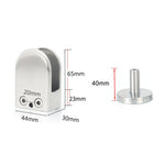 Clip di fissaggio per asta di supporto per bocca di pesce in vetro in acciaio inossidabile 304 con asta da 14x40 mm, specifica: XL, XL, with 14x40mm Rod