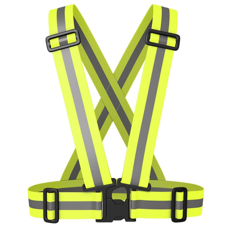 Gilet di sicurezza riflettente per la corsa notturna (verde neon), Night Riding Vest