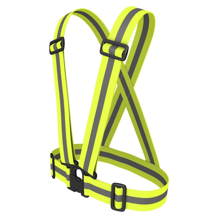 Gilet di sicurezza riflettente per la corsa notturna (verde neon), Night Riding Vest