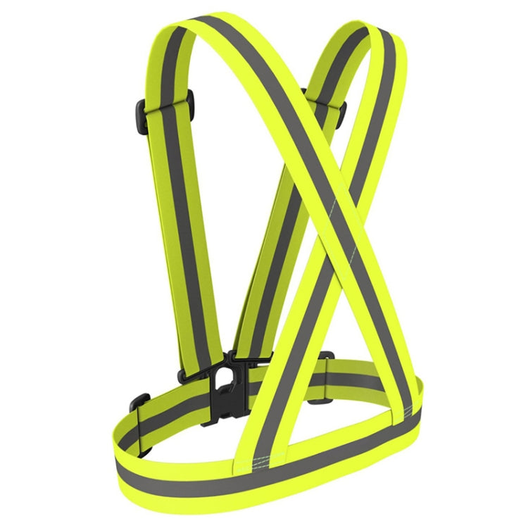 Gilet di sicurezza riflettente per la corsa notturna (verde neon), Night Riding Vest
