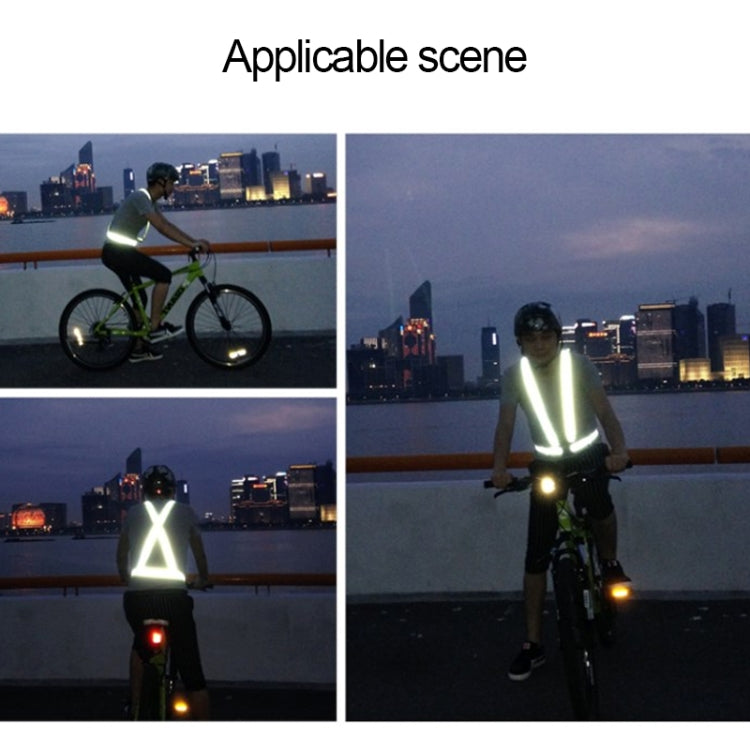 Gilet di sicurezza riflettente per la corsa notturna (verde neon), Night Riding Vest