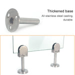 Clip di fissaggio per asta di supporto per bocca di pesce in vetro in acciaio inossidabile 304 con asta da 14x100 mm, specifica: XL, XL, with 14x100mm Rod