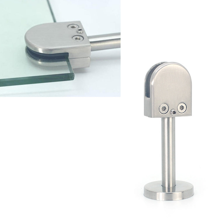 Clip di fissaggio per asta di supporto per bocca di pesce in vetro in acciaio inossidabile 304 con asta da 14x60 mm, specifica: M, M, with 14x60mm Rod