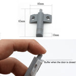 Ammortizzatore anticollisione per porta dell'armadio con buffer posteriore a forma di aereo da 20 pezzi, Back Buffer (Grey), Back Buffer (White)