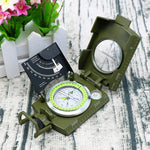 GoldGood K4074 Bussola americana prismatica tascabile da viaggio militare multifunzione per esterni con display luminoso, K4074