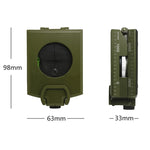 GoldGood K4074 Bussola americana prismatica tascabile da viaggio militare multifunzione per esterni con display luminoso, K4074