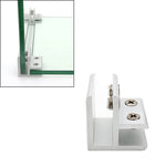 Clip di fissaggio per divisori per armadietti con morsetto combinato in vetro in lega di alluminio da 5 pezzi, con clip a 90 gradi, 8-10 mm, 90 degrees Cliped 8-10mm