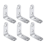 Staffa angolare da 90 gradi in acciaio inossidabile da 40 pezzi, staffa angolare con staffa di fissaggio per mobili, schermi da parete (40 mm), 40mm (10pcs)
