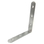 Staffa angolare da 90 gradi in acciaio inossidabile da 10 pezzi, staffa angolare con giunto di fissaggio per mobili, schermi da parete (125 mm), 125mm (2pcs)