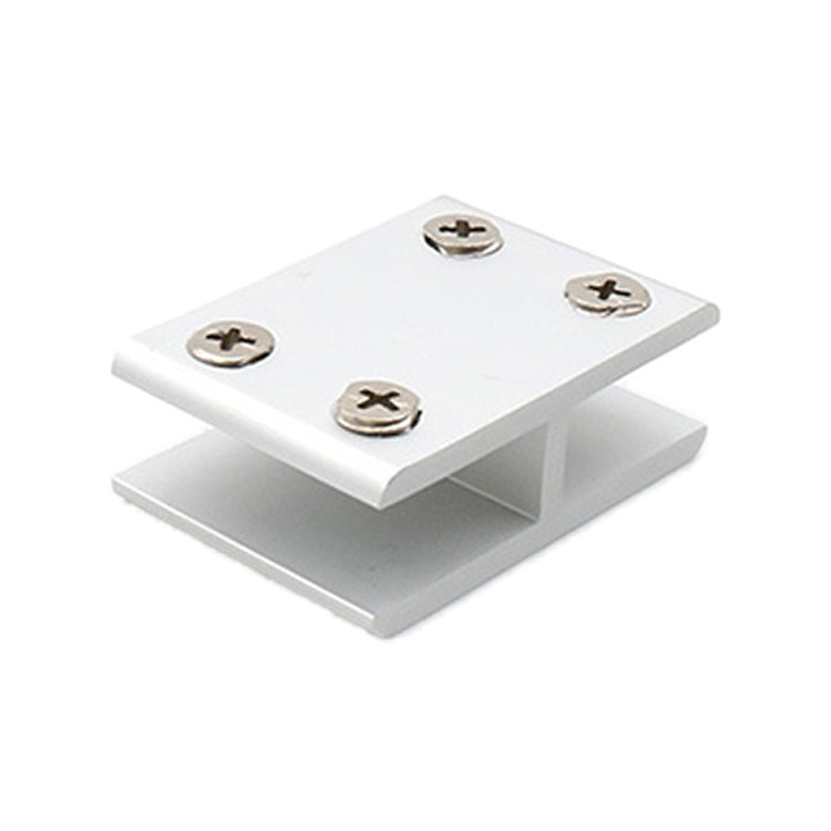 Clip di fissaggio per divisori per armadietti con morsetto combinato in vetro in lega di alluminio da 5 pezzi, con clip a 180 gradi, 8-10 mm, 180 degrees Cliped 8-10mm