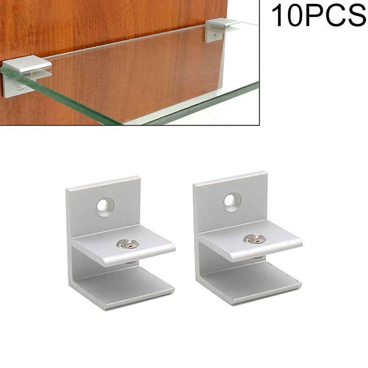 Clip fissaggio divisori in alluminio tipo F 5-10 mm