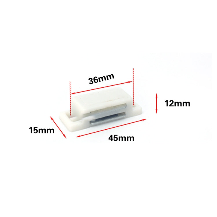 Accessori per la casa, libreria, porta dell'armadio, forte attrazione magnetica, in plastica, 50 pezzi, dimensioni: S, S