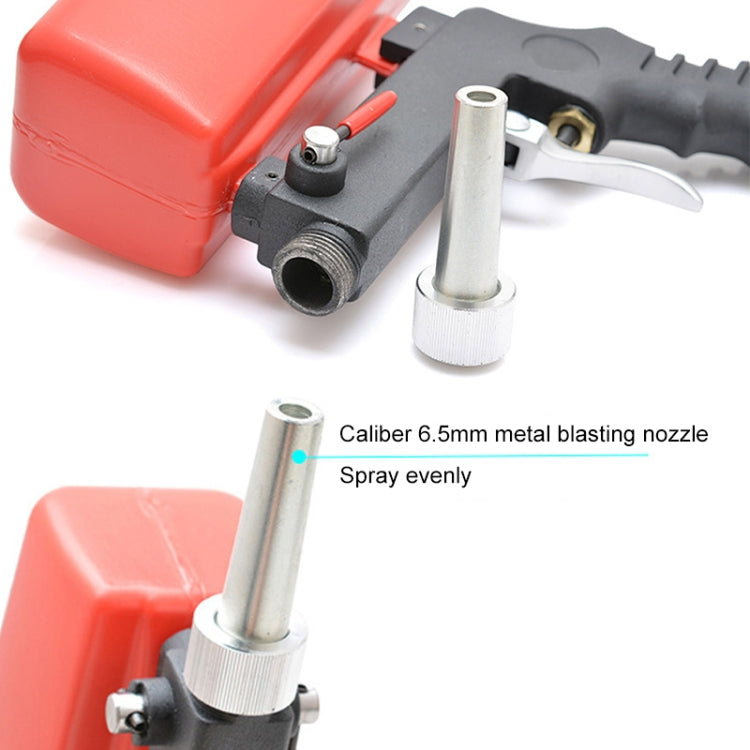 Mini sabbiatrice portatile antiruggine rossa 0,9L