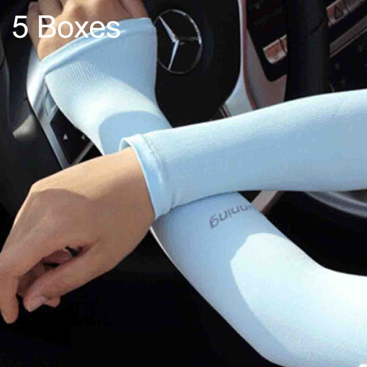 5 scatole di maniche in seta di ghiaccio nuovo stile, maniche lunghe con protezione UV fresca e fresca, stile ordinario, Ordinary Style
