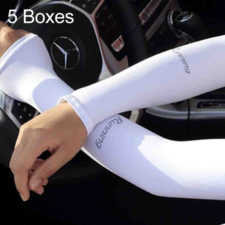 5 scatole di maniche in seta di ghiaccio nuovo stile, maniche lunghe con protezione UV fresca e fresca, stile ordinario, Ordinary Style