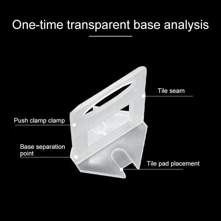 Kit di clip per sistema di livellamento per piastrelle da 100 pezzi da 1,5 mm Kit distanziatore per piastrelle per pavimento a parete Strumento di localizzazione per pavimentazione OG6480, 1.5mm