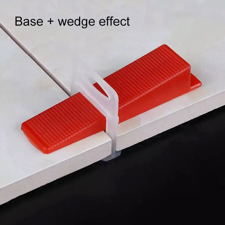 Kit di clip per sistema di livellamento per piastrelle da 100 pezzi da 1,5 mm Kit distanziatore per piastrelle per pavimento a parete Strumento di localizzazione per pavimentazione OG6480, 1.5mm