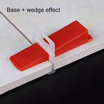 Kit di clip per sistema di livellamento per piastrelle da 100 pezzi da 2,5 mm Kit distanziatore per piastrelle per pavimento a parete Strumento di localizzazione per pavimentazione OG6480, 2.5mm