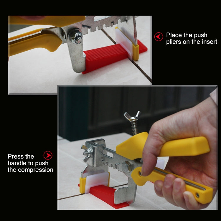 Kit di clip per sistema di livellamento per piastrelle allungabili da 100 pezzi da 1,0 mm, strumento per piastrellatura distanziatore per piastrelle per pavimento a parete, 1.0mm Lengthen
