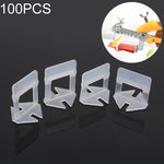 100 PZ 2.0mm Allungamento Piastrelle Sistema di Livellamento Clip Kit Parete Pavimento Piastrelle Distanziatore Strumento di Piastrellatura per Pavimentazione Locator Strumento OG6480, 2.0mm Lengthen