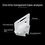 100 PZ 2.0mm Allungamento Piastrelle Sistema di Livellamento Clip Kit Parete Pavimento Piastrelle Distanziatore Strumento di Piastrellatura per Pavimentazione Locator Strumento OG6480, 2.0mm Lengthen