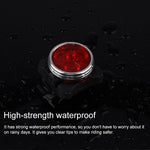 Lampada COB Bead 160LM Ricarica USB Set faro / fanale posteriore impermeabile a quattro velocità per bicicletta, luce rossa 650MA, Red Light