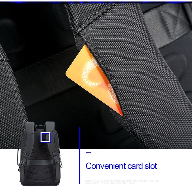 Bopai 751-006641 Zaino per laptop traspirante, moda business, grande capacità con interfaccia USB esterna, dimensioni: 30 x 15 x 44 cm, 751-006641