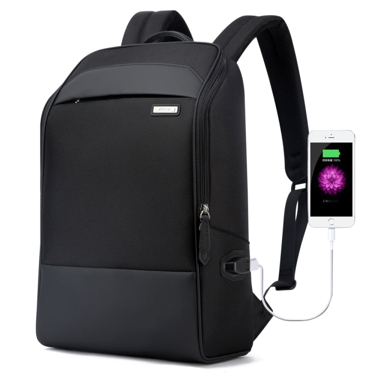 Bopai 751-006881 Borsa a tracolla doppia impermeabile antifurto da lavoro di grande capacità, con porta di ricarica USB, dimensioni: 30x14x44 cm, 751-006881