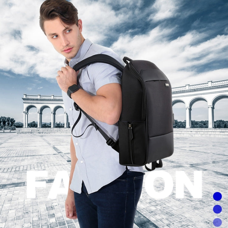 Bopai 751-006881 Borsa a tracolla doppia impermeabile antifurto da lavoro di grande capacità, con porta di ricarica USB, dimensioni: 30x14x44 cm, 751-006881
