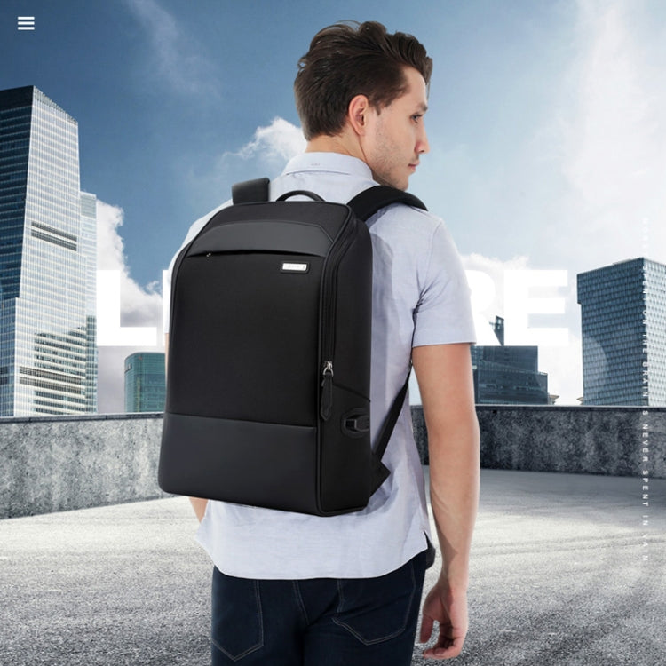 Bopai 751-006881 Borsa a tracolla doppia impermeabile antifurto da lavoro di grande capacità, con porta di ricarica USB, dimensioni: 30x14x44 cm, 751-006881