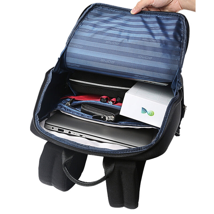Bopai 751-006881 Borsa a tracolla doppia impermeabile antifurto da lavoro di grande capacità, con porta di ricarica USB, dimensioni: 30x14x44 cm, 751-006881