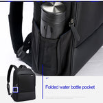 Bopai 751-006881 Borsa a tracolla doppia impermeabile antifurto da lavoro di grande capacità, con porta di ricarica USB, dimensioni: 30x14x44 cm, 751-006881