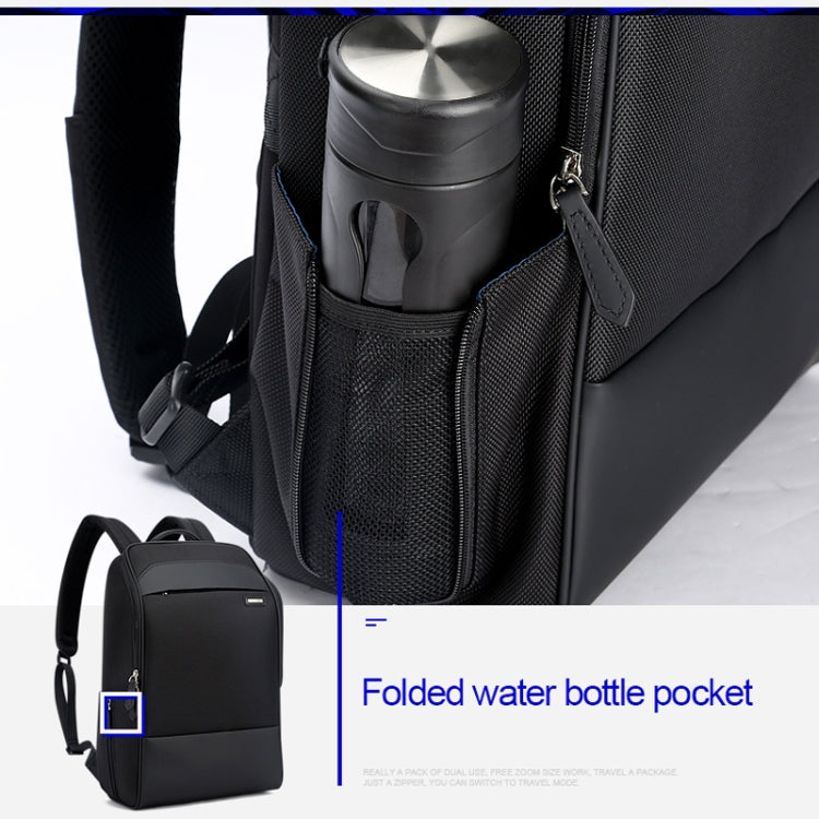 Bopai 751-006881 Borsa a tracolla doppia impermeabile antifurto da lavoro di grande capacità, con porta di ricarica USB, dimensioni: 30x14x44 cm, 751-006881