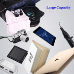 Bopai 751-007291 Borsa a tracolla doppia impermeabile antifurto da lavoro di grande capacità, con porta di ricarica USB, dimensioni: 34x19x43,5 cm, 751-007291