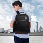 Bopai 751-007291 Borsa a tracolla doppia impermeabile antifurto da lavoro di grande capacità, con porta di ricarica USB, dimensioni: 34x19x43,5 cm, 751-007291