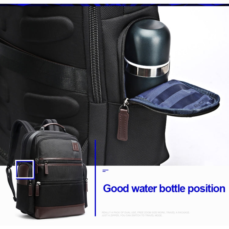 Bopai 751-007291 Borsa a tracolla doppia impermeabile antifurto da lavoro di grande capacità, con porta di ricarica USB, dimensioni: 34x19x43,5 cm, 751-007291