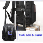 Bopai 751-007291 Borsa a tracolla doppia impermeabile antifurto da lavoro di grande capacità, con porta di ricarica USB, dimensioni: 34x19x43,5 cm, 751-007291