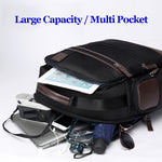 Bopai 751-007291 Borsa a tracolla doppia impermeabile antifurto da lavoro di grande capacità, con porta di ricarica USB, dimensioni: 34x19x43,5 cm, 751-007291