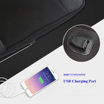 Bopai 851-009911 Borsa a tracolla doppia impermeabile antifurto da lavoro di grande capacità, con porta di ricarica USB, dimensioni: 30,5x13x45 cm, 851-009911